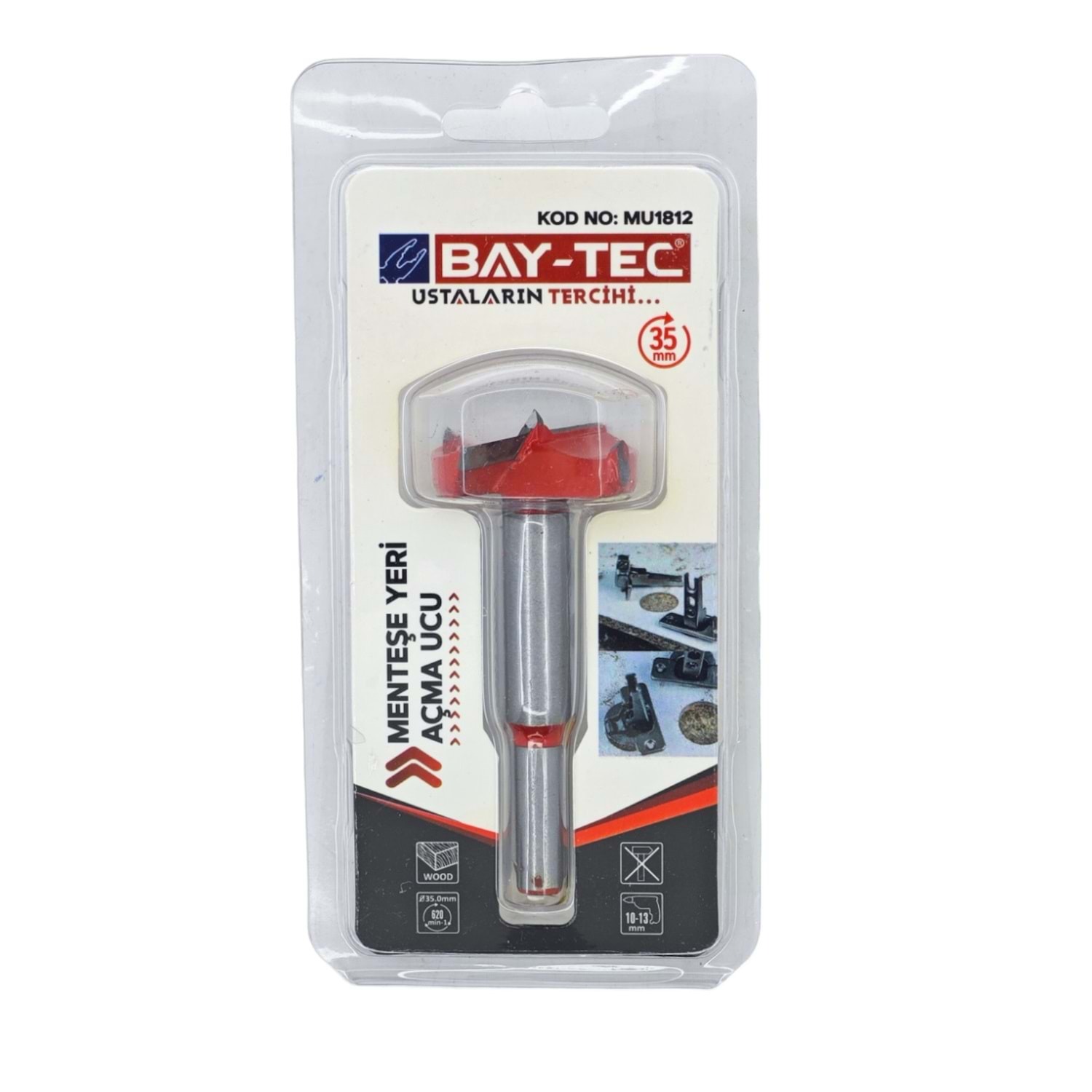 BAYTEC MENTEŞE YERİ AÇMA UCU 35 MM